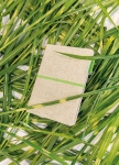 Eco personalised notebooks, A5, ruled pages, Yute Bambu lime colour