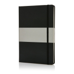 Notebook with decorative cover, A5, ruled pages black colour