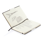 Notebook with decorative cover, A5, ruled pages black colour
