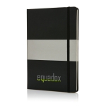 Notebook with decorative cover, A5, ruled pages black colour