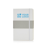Notebook with decorative cover, A5, ruled pages white colour