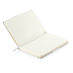 Notebook with decorative cover, A5, ruled pages silver colour