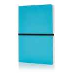 Softcover colourful notebook, A5, ruled pages blue colour