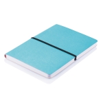 Softcover colourful notebook, A5, ruled pages blue colour