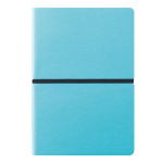 Softcover colourful notebook, A5, ruled pages blue colour fifth view