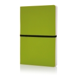 Softcover colourful notebook, A5, ruled pages green colour