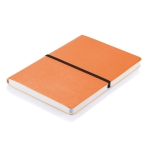 Softcover colourful notebook, A5, ruled pages orange colour