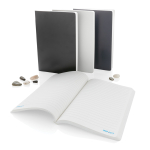 Eco notebook with stone paper, A5, ruled pages black colour