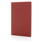 Eco notebook with stone paper, A5, ruled pages red colour