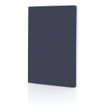 Eco notebook with stone paper, A5, ruled pages navy-blue colour