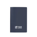 Eco notebook with stone paper, A5, ruled pages navy-blue colour printing view