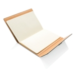 Formal portfolio with magnetic closure, pockets and A5 notepad grey colour