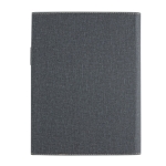 Formal portfolio with magnetic closure, pockets and A5 notepad grey colour