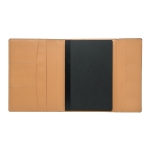 Formal portfolio with magnetic closure, pockets and A5 notepad grey colour