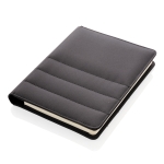 Sustainable branded A5 portfolio from RPET black colour