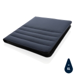 Quality recycled portfolios with pockets, A4 RPET navy-blue colour