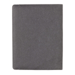 Promotional A4 portfolio in recycled leather grey colour
