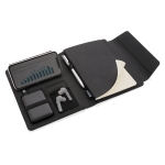 Small quality portfolio with wireless charger, A5 size black colour