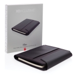 Small quality portfolio with wireless charger, A5 size black colour