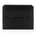 A4 portfolio with wireless charger and multi-device holders black colour