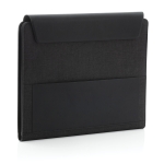 A4 portfolio with wireless charger and multi-device holders black colour
