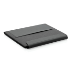A4 portfolio with wireless charger and multi-device holders black colour