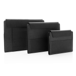 A4 portfolio with wireless charger and multi-device holders black colour