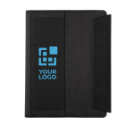A4 portfolio with wireless charger and multi-device holders black colour