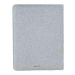 A4 portfolio with charger, notepad and compartments grey colour