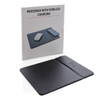 Branded mouse pad with wireless charger black colour