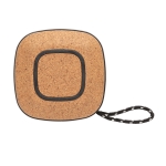 Small waterproof speaker with cork base black colour