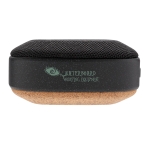 Small waterproof speaker with cork base black colour