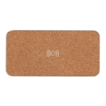 Eco speaker made from wheat straw and cork with charger beige colour