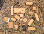 Wireless speaker with phone charger, Android and iPhone compatible wood colour