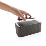 Speaker with phone charger and hands-free function grey colour