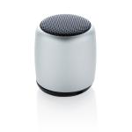 Pocket-size wireless speaker made of aluminium silver colour