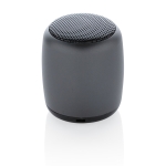 Pocket-size wireless speaker made of aluminium titanium colour