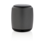 Pocket-size wireless speaker made of aluminium titanium colour