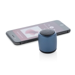 Pocket-size wireless speaker made of aluminium navy-blue colour