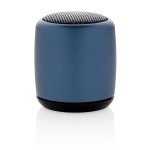 Pocket-size wireless speaker made of aluminium navy-blue colour