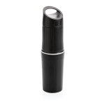 Personalised eco bottle made from sugarcane, 500 ml black colour
