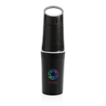 Personalised eco bottle made from sugarcane, 500 ml black colour
