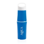 Personalised eco bottle made from sugarcane, 500 ml blue colour