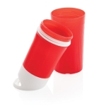 Personalised eco bottle made from sugarcane, 500 ml red colour