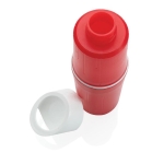 Personalised eco bottle made from sugarcane, 500 ml red colour