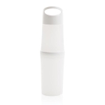 Personalised eco bottle made from sugarcane, 500 ml white colour
