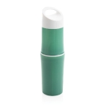 Personalised eco bottle made from sugarcane, 500 ml green colour
