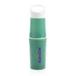 Personalised eco bottle made from sugarcane, 500 ml green colour