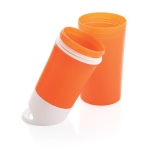 Personalised eco bottle made from sugarcane, 500 ml orange colour