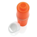 Personalised eco bottle made from sugarcane, 500 ml orange colour